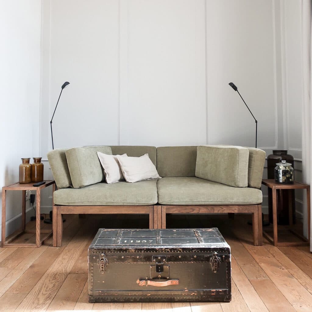 Eclettica versione divano lino cotone